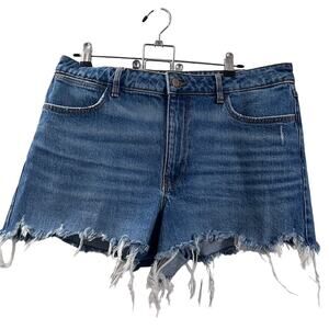 Women's Wrangler Traditional High-Rise Cutoff Denim Jean Shorts Size 12